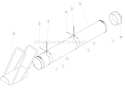 Page E Diagram and Parts List for DL10570  Bear Cat Chipper Shredder